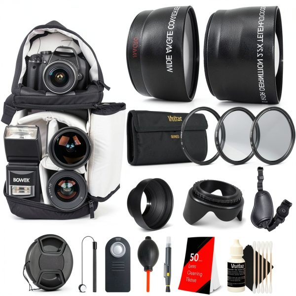 Vivitar 52mm Accessory Kit Nikon DSLR Lenses Filters-0