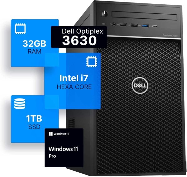 Dell Precision 3630 Tower i7 32GB RAM 1TB SSD Workstation-0
