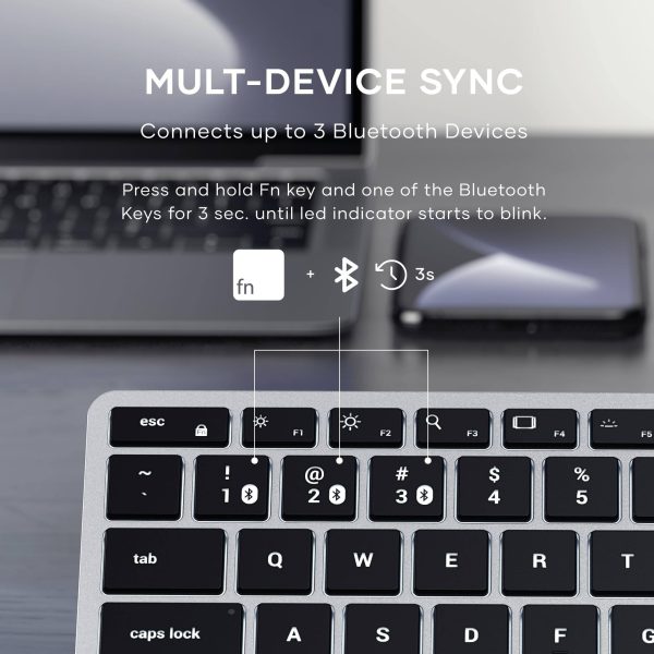 Satechi Slim X1 Bluetooth Backlit Keyboard for Mac Silver-1