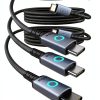 Nylon Braided USB C Cable 60W Fast Charging 480Mbps Data-0