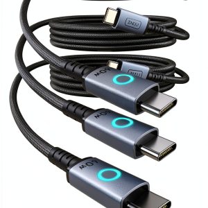Nylon Braided USB C Cable 60W Fast Charging 480Mbps Data-0