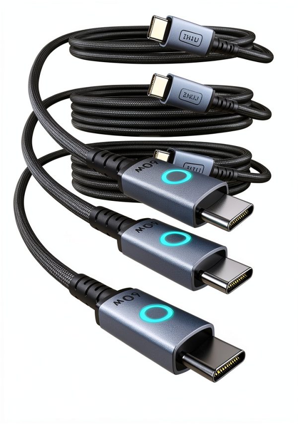 Nylon Braided USB C Cable 60W Fast Charging 480Mbps Data-0
