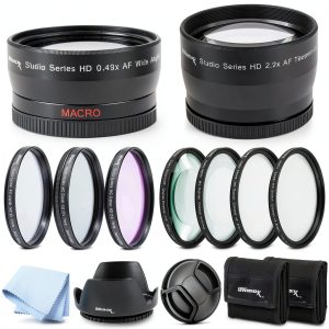 58MM Camera Filter Lens Accessory Bundle for Canon Nikon-0