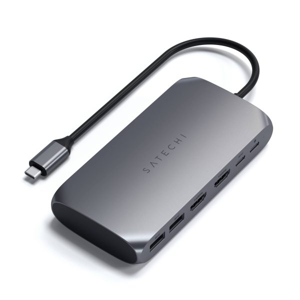 Satechi USB-C Multimedia Adapter M1 Dual 4K HDMI Ports-0