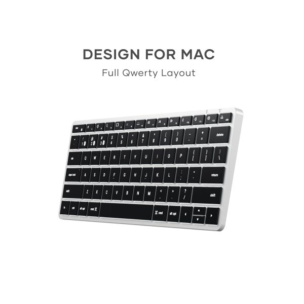 Satechi Slim X1 Bluetooth Backlit Keyboard for Mac Silver-2
