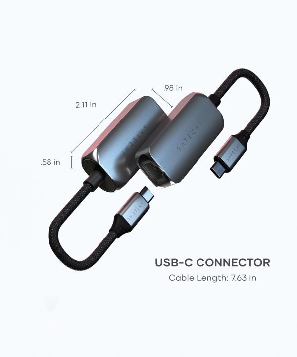 Satechi USB-C 2.5 Gigabit Ethernet Adapter Aluminum Fast-2