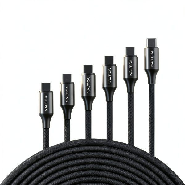 Nautica USB C Cable 60W Fast Charging Braided 3 Pack-5