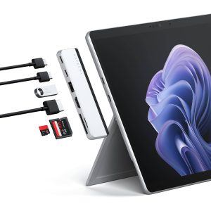 Satechi Dual USB-C Hub Surface Pro 9 Workstation Ports-0