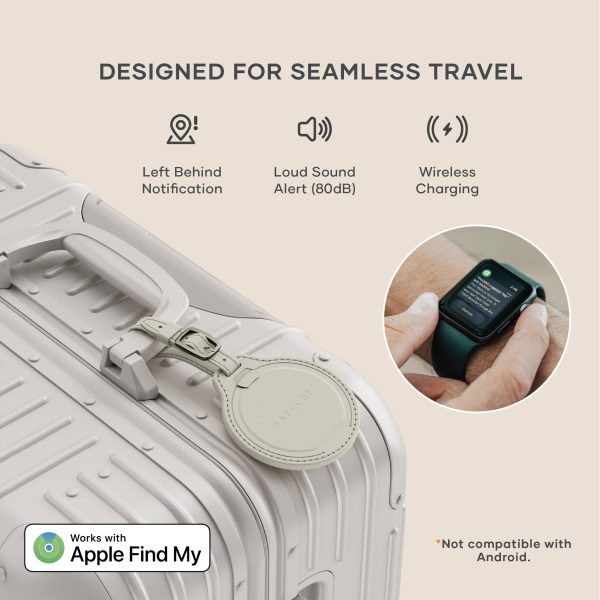 FindAll Luggage Tag Apple Find My Vegan Leather Travel-1