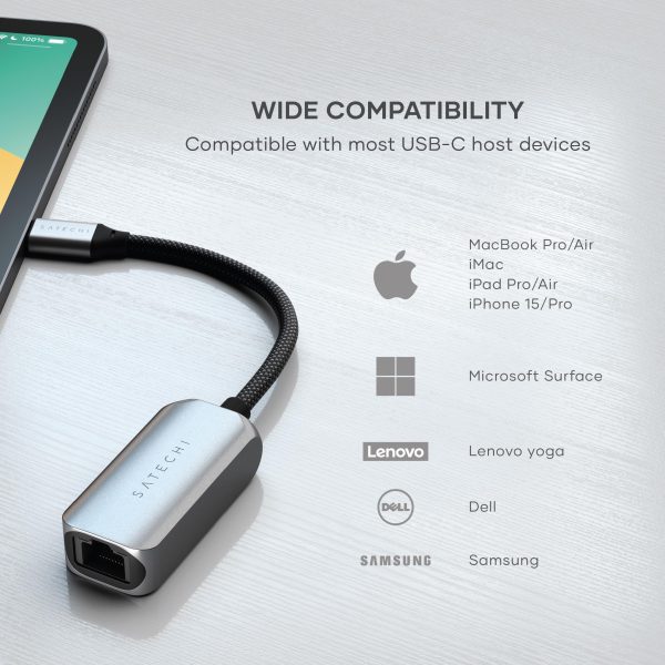 Satechi USB-C 2.5 Gigabit Ethernet Adapter Aluminum Fast-5