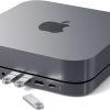 Satechi Type C Aluminum Hub for Mac Mini Ports Stand-1