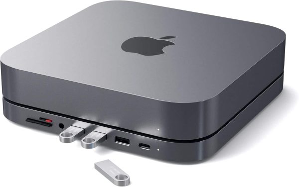 Satechi Type C Aluminum Hub for Mac Mini Ports Stand-1