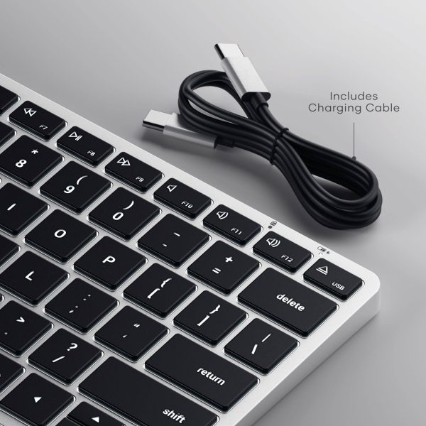 Satechi Slim X1 Bluetooth Backlit Keyboard for Mac Silver-4