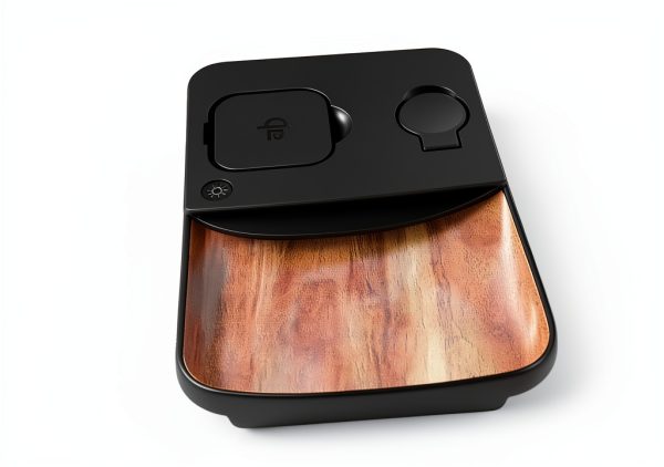 AT&T 3-in-1 Wood Grain Power Tray Wireless Charging Station-2