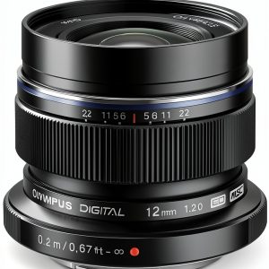 Olympus 12mm f2.0 Wide Angle Lens for Digital Cameras Black-0