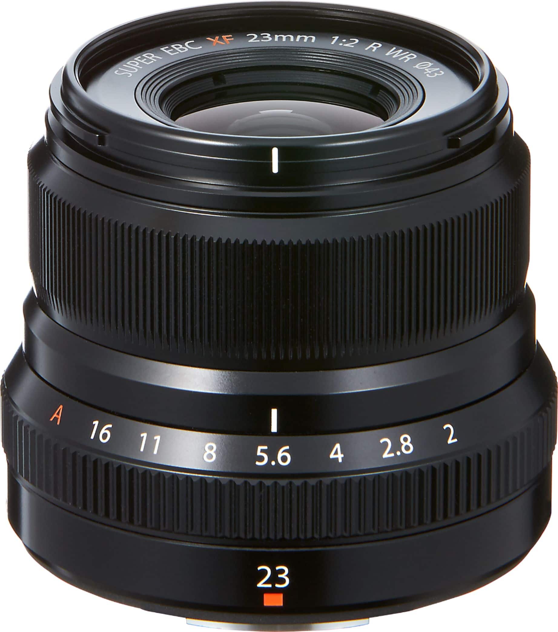 Fujifilm XF23mmF2 R WR lens mounted on a Fujifilm X-T4 camera