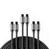 Nautica USB C Cable 60W Fast Charging Braided 3 Pack-0