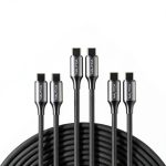 Nautica USB C Cable 60W Fast Charging Braided 3 Pack-0