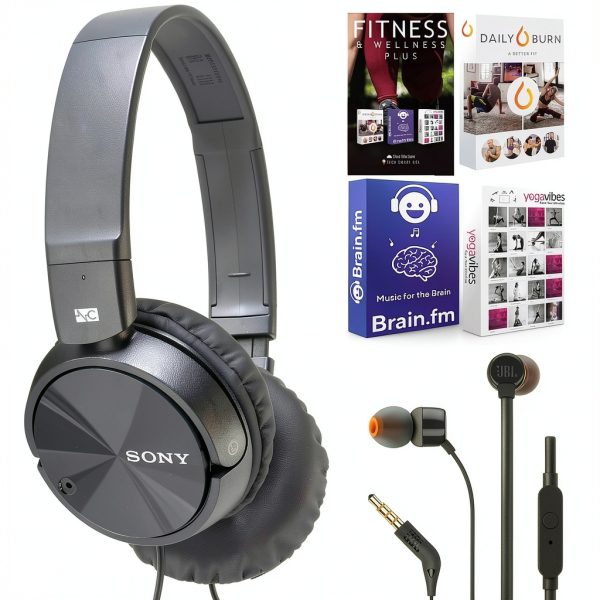 Sony MDR ZX110NC Noise Canceling On Ear Headphones Black-0