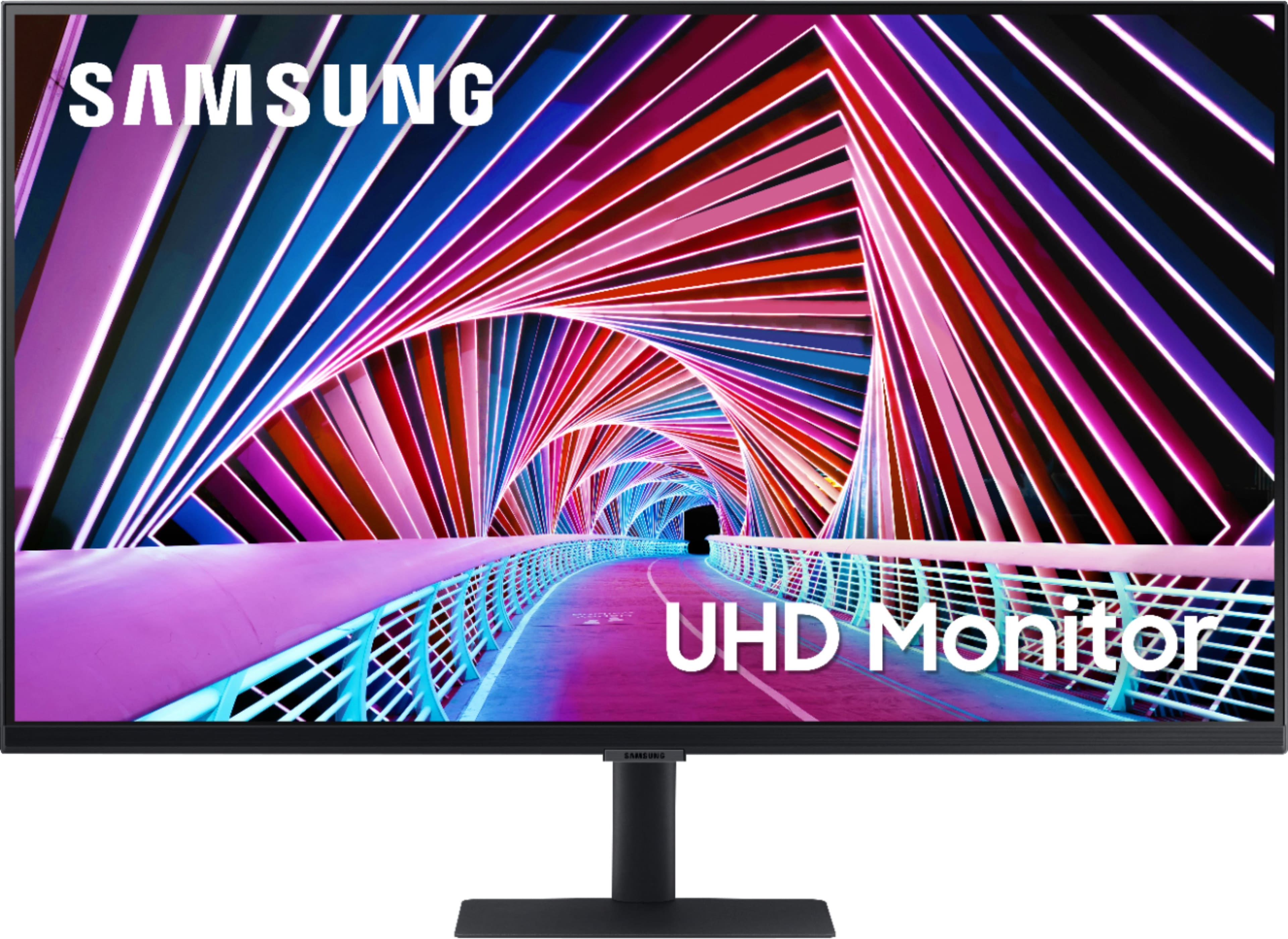 Samsung 32-inch 4K UHD Monitor displaying vibrant HDR content