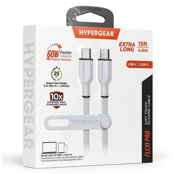 HyperGear Flexi Pro USB-C Cable Super Soft Fast Charging-3