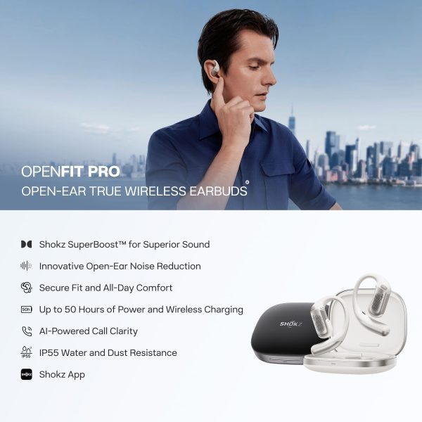 Shokz OpenFit Pro Open Ear Earbuds Active Noise Reduction-15