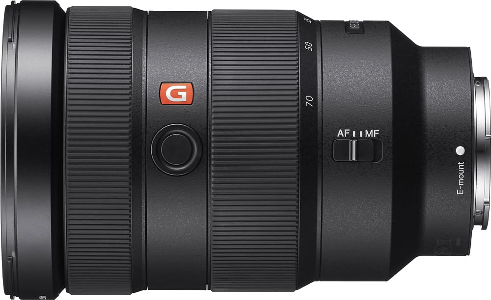 Sony G Master FE 24-70mm F2.8 GM lens mounted on a full-frame camera