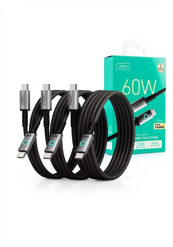 Nylon Braided USB C Cable 60W Fast Charging 3 Lengths-7