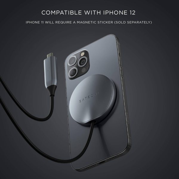 Satechi USB-C Magnetic Wireless Charging Cable iPhone 12 13-4