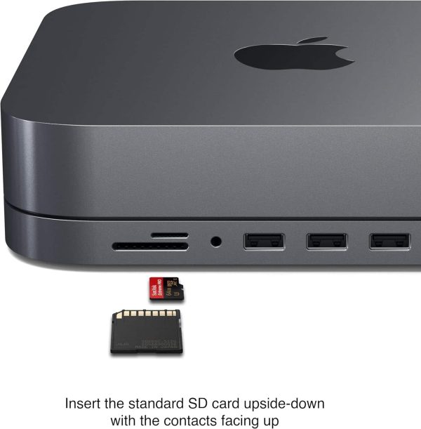 Satechi Type C Aluminum Hub for Mac Mini Ports Stand-3