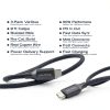 Nautica USB C Cable 60W Fast Charging Braided 3 Pack-9