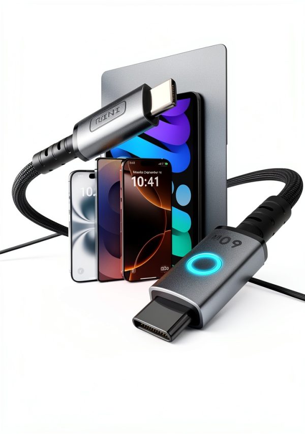 Nylon Braided USB C Cable 60W Fast Charging 480Mbps Data-1