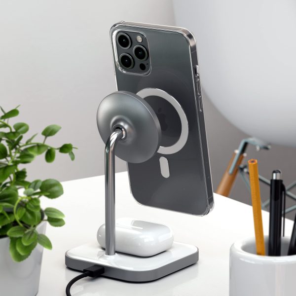 Satechi Aluminum 2-in-1 Magnetic Wireless Charging Stand-2