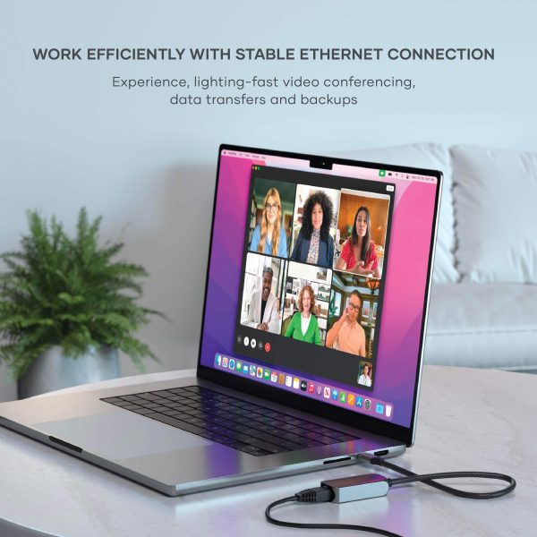 Satechi USB-C 2.5 Gigabit Ethernet Adapter Aluminum Fast-4