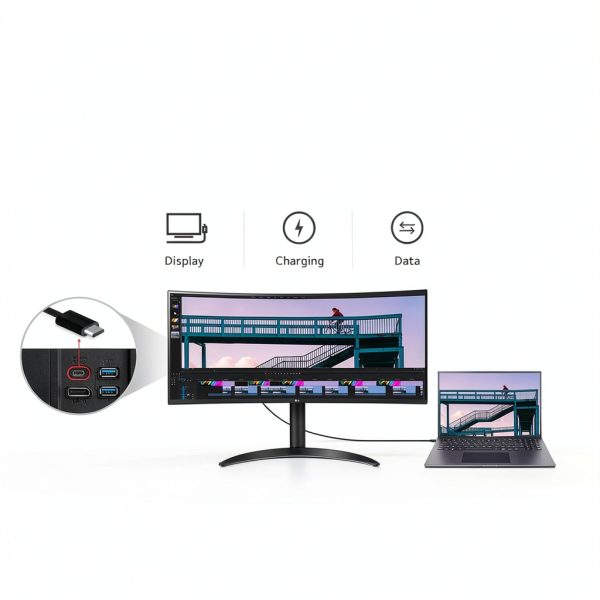 LG UltraWide 34 Curved Monitor WQHD HDR 100Hz-4