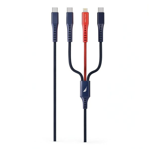 Nautica CB630 3-in-1 USB C Cable Fast Charging Durable-1