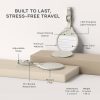 FindAll Luggage Tag Apple Find My Vegan Leather Travel-5