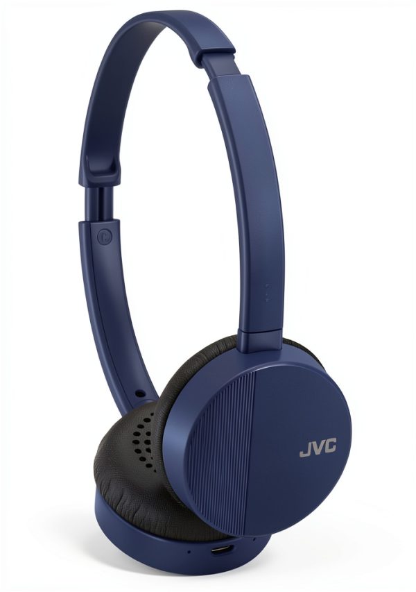 JVC FLATS Wireless On Ear Headphones Black Blue Audio-1