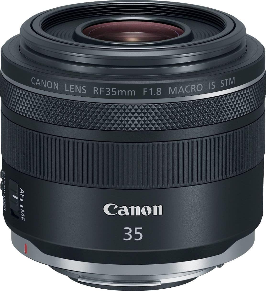 Canon RF35mm F1.8 Macro IS STM lens mounted on an EOS R camera