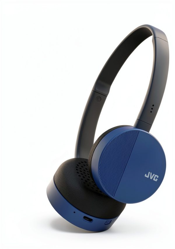 JVC FLATS Wireless On Ear Headphones Black Blue Audio-5