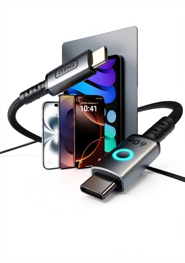 Nylon Braided USB C Cable 60W Fast Charging 3 Lengths-1