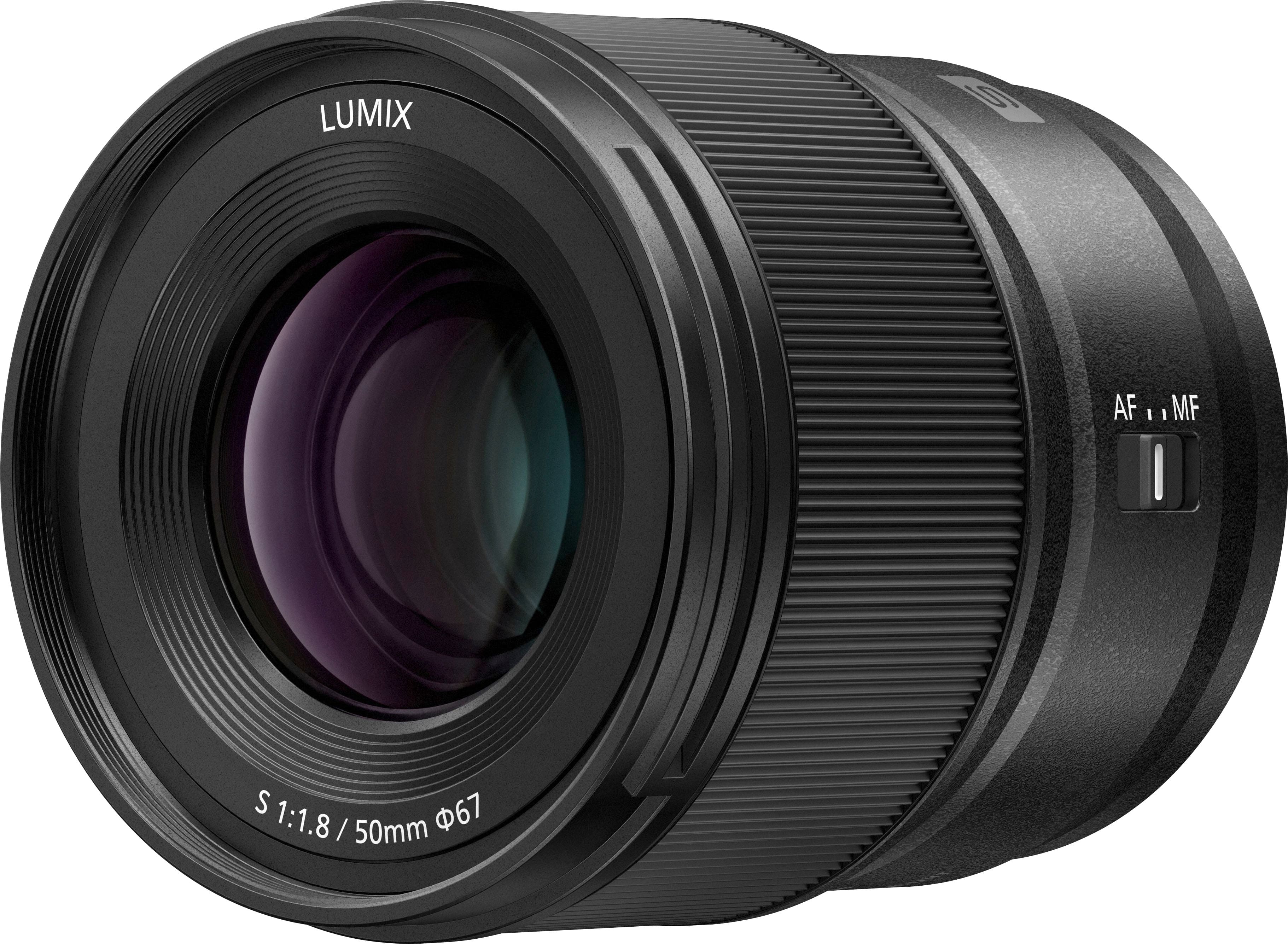 Panasonic LUMIX S Series 50mm F1.8 lens mounted on a camera