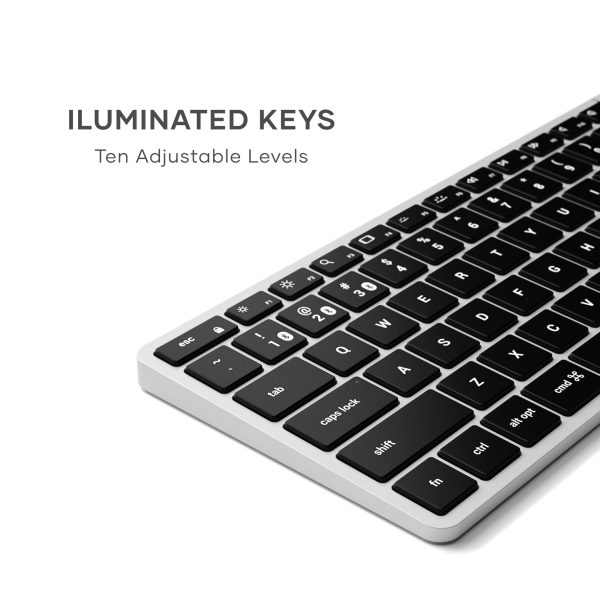 Satechi Slim X1 Bluetooth Backlit Keyboard for Mac Silver-3