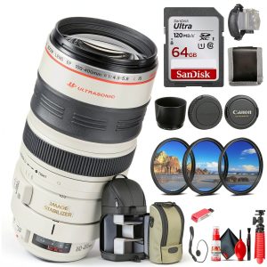 Canon EF 100-400mm Lens Bundle Telephoto Zoom Image-0