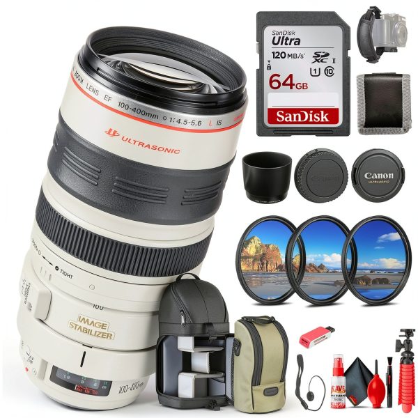 Canon EF 100-400mm Lens Bundle Telephoto Zoom Image-0