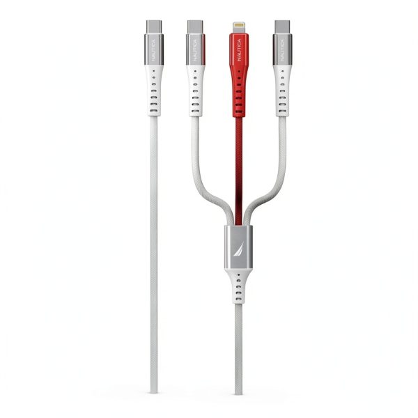 Nautica CB630 3-in-1 USB C Cable Fast Charging Durable-1