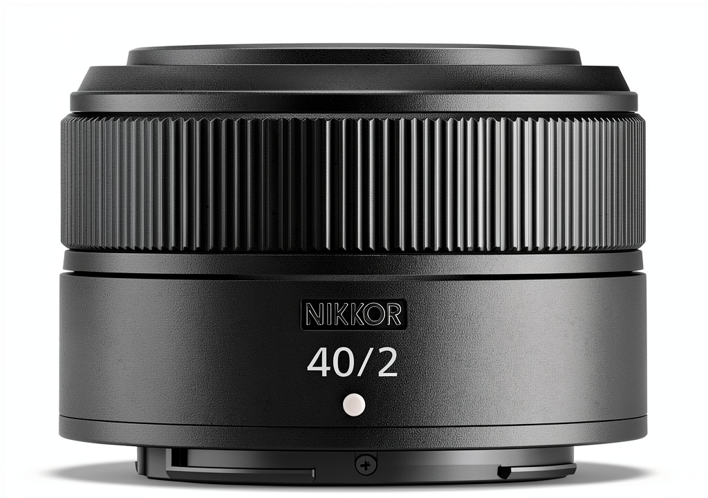 Installing Nikon NIKKOR Z 40mm f2 Prime Lens for Z Cameras Black on a wooden desk