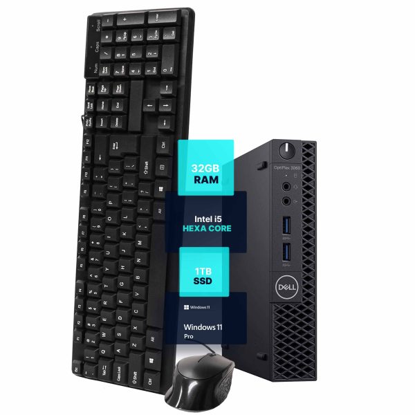 Dell Optiplex 3060 Micro Computer i5 32GB RAM 1TB SSD-0