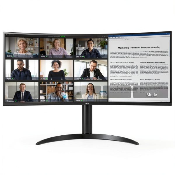 LG UltraWide 34 Curved Monitor WQHD HDR 100Hz-0