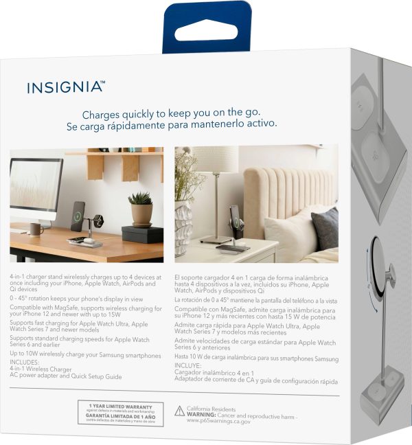 Insignia 4-in-1 Qi2 Wireless Charging Stand Fast Charge-11
